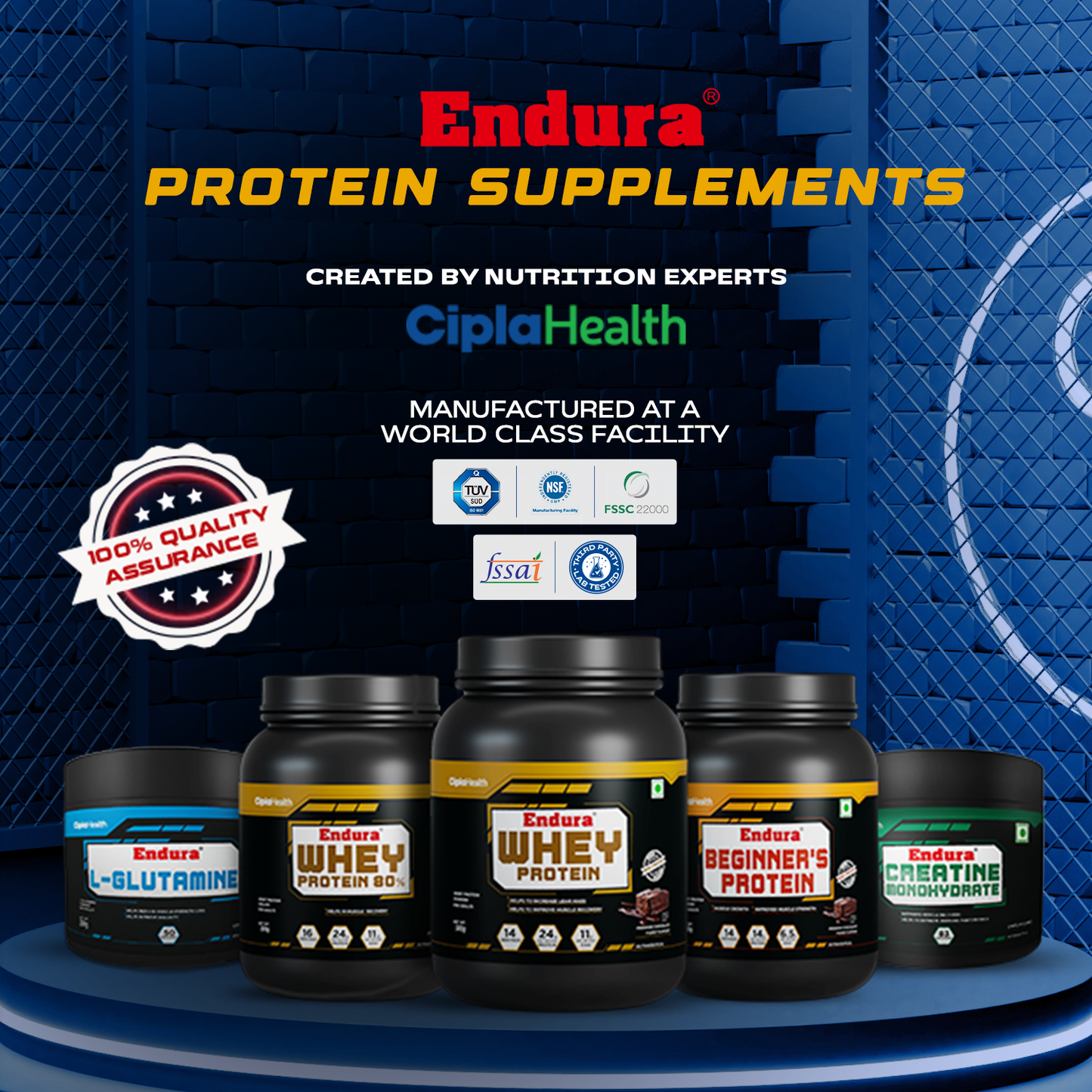 Endura Whey Protein 80% RAW Whey 500 gms
