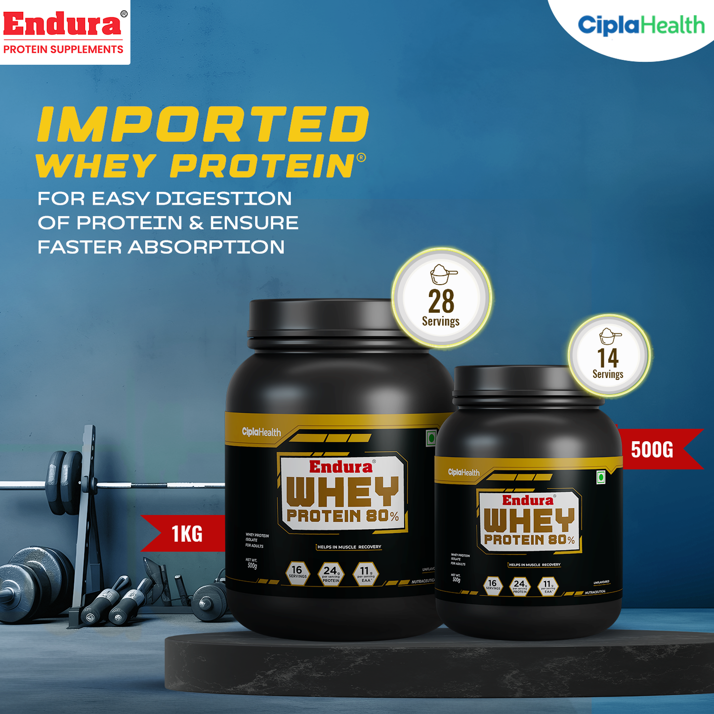 Endura Whey Protein 80% RAW Whey