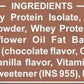 Endura Mass Chocolate 500g ingredients