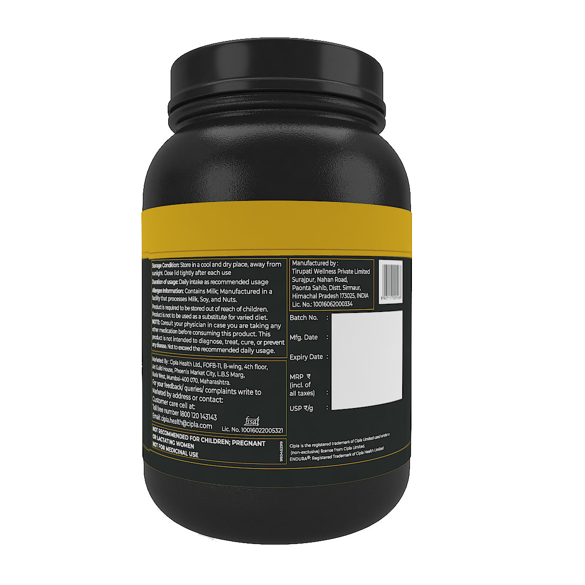 Endura Whey Protein 80% RAW Whey