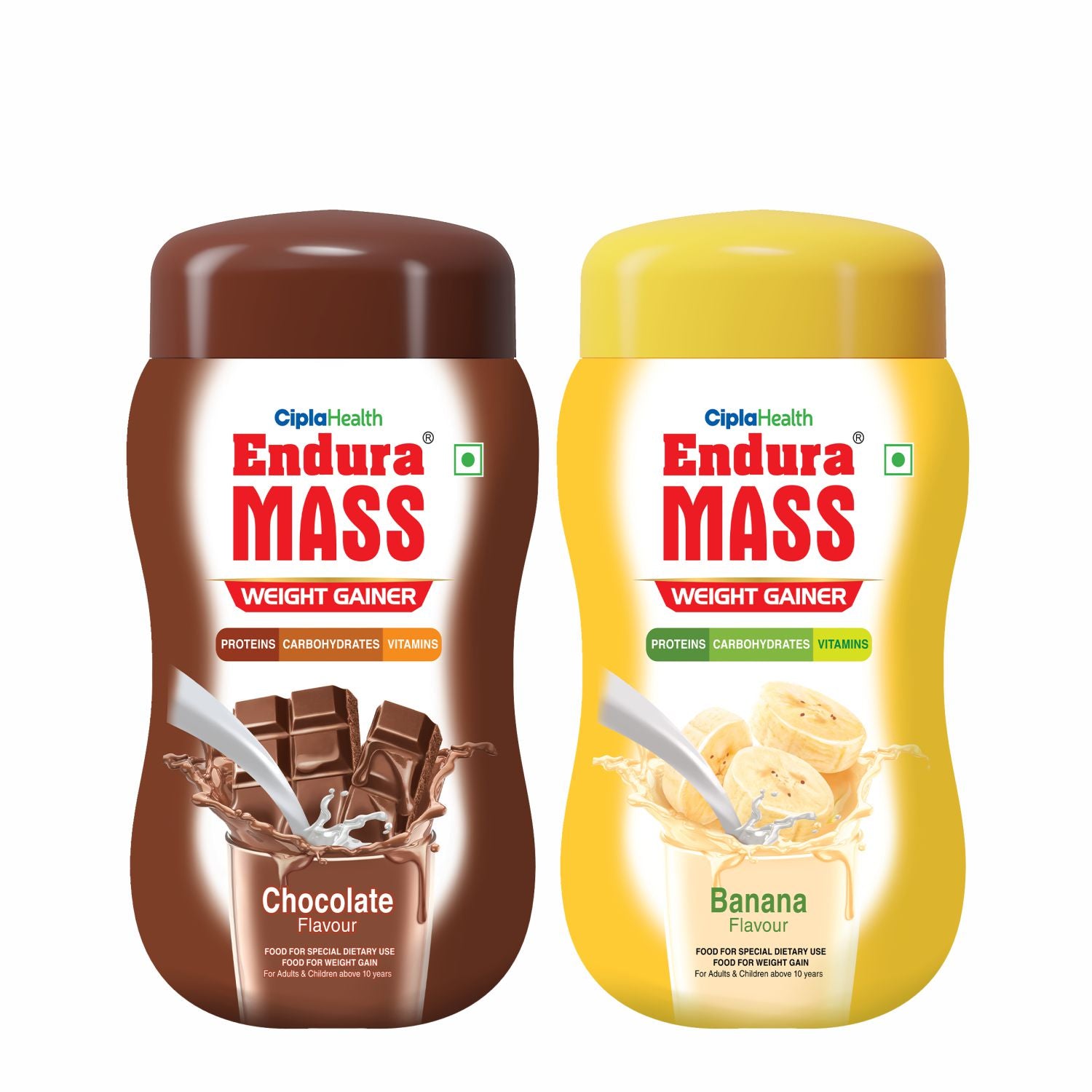 Chocolate & Banana Combo - 500gm | Best Flavour Weight Gainer | Endura ...