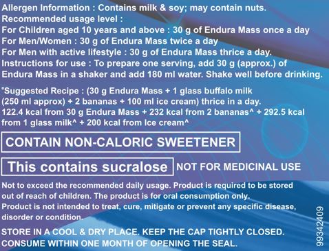 Endura Mass Vanilla  500g product details