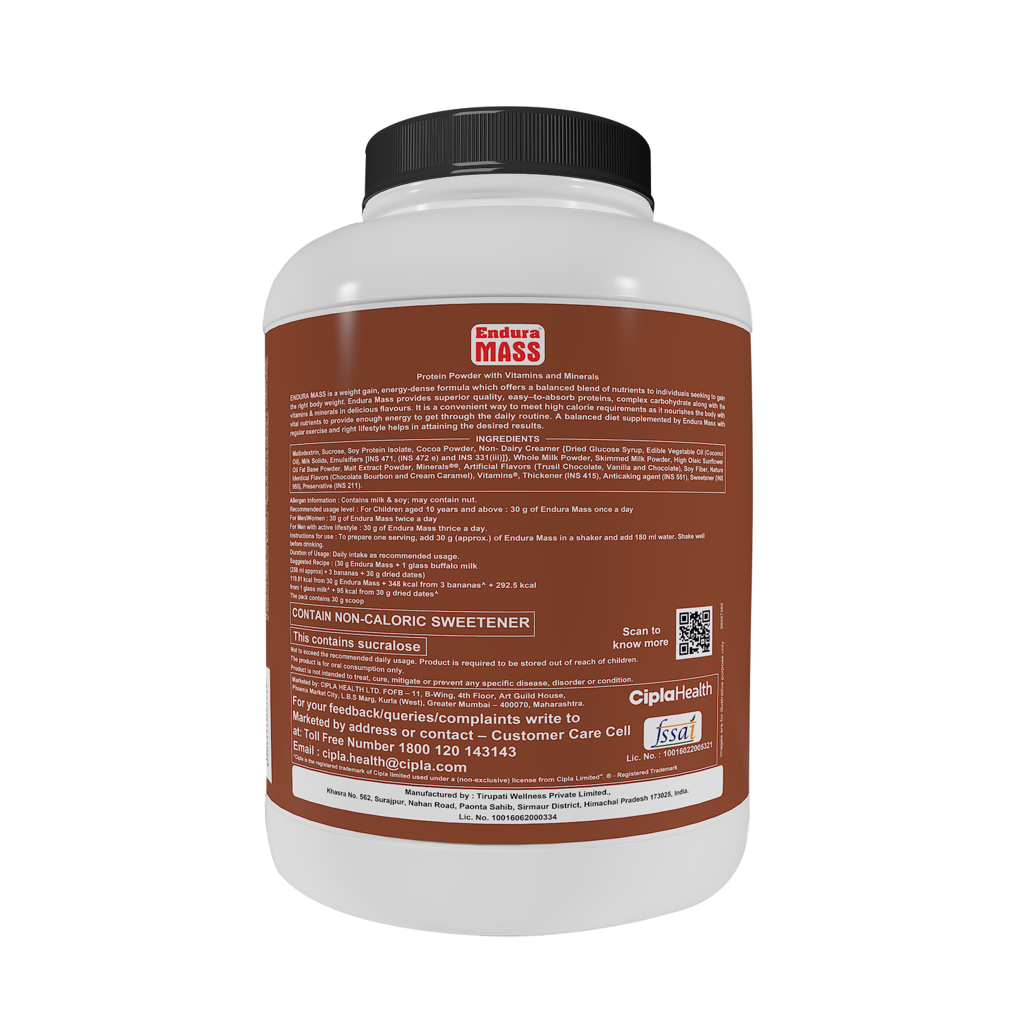Endura Mass Chocolate - 3kg