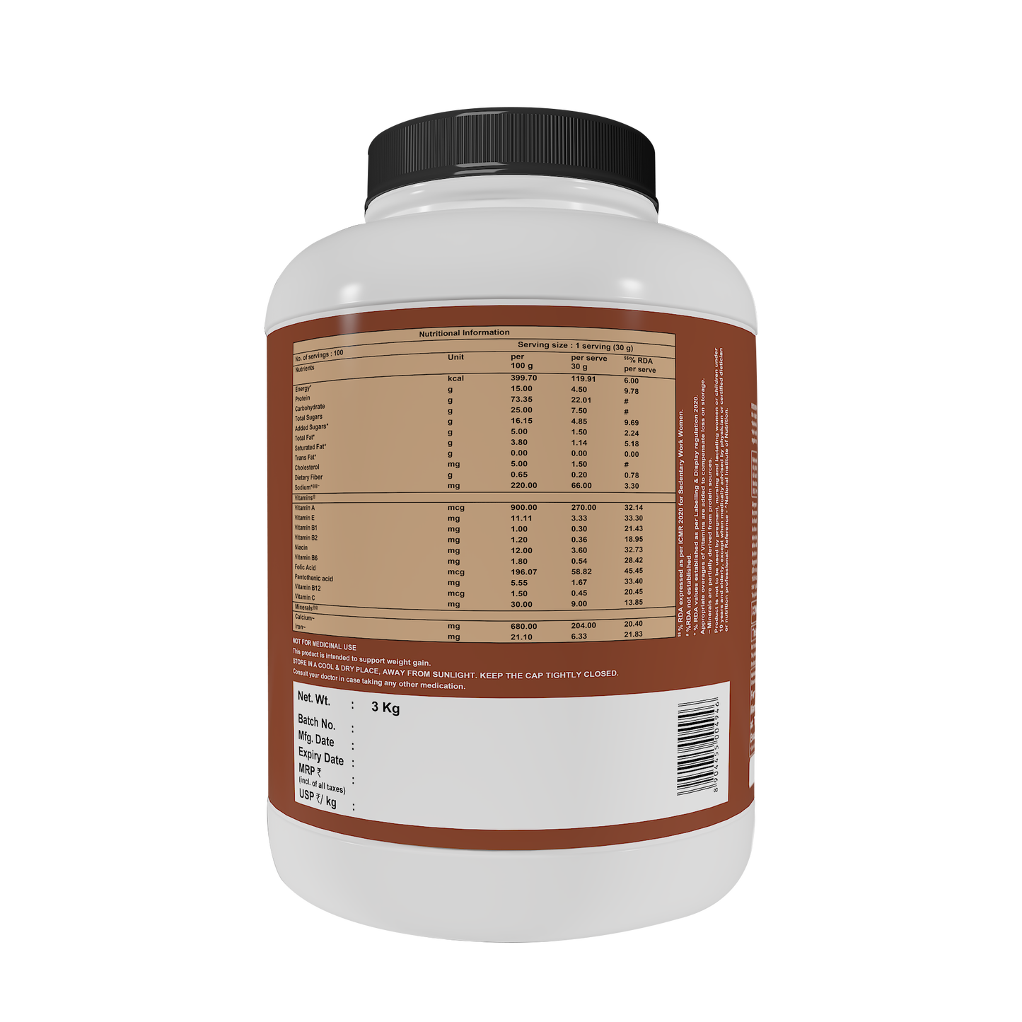 Endura Mass Chocolate - 3kg