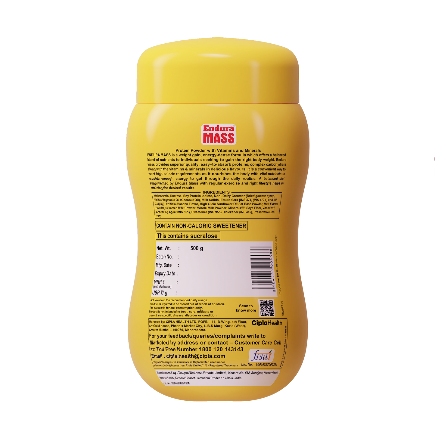 Endura Mass Banana - 500g
