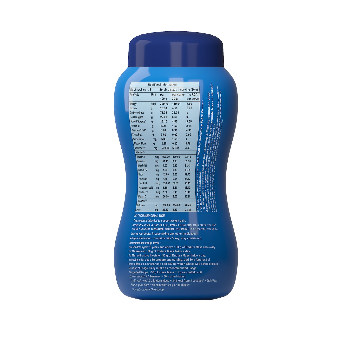 Endura Mass Vanilla - 1kg