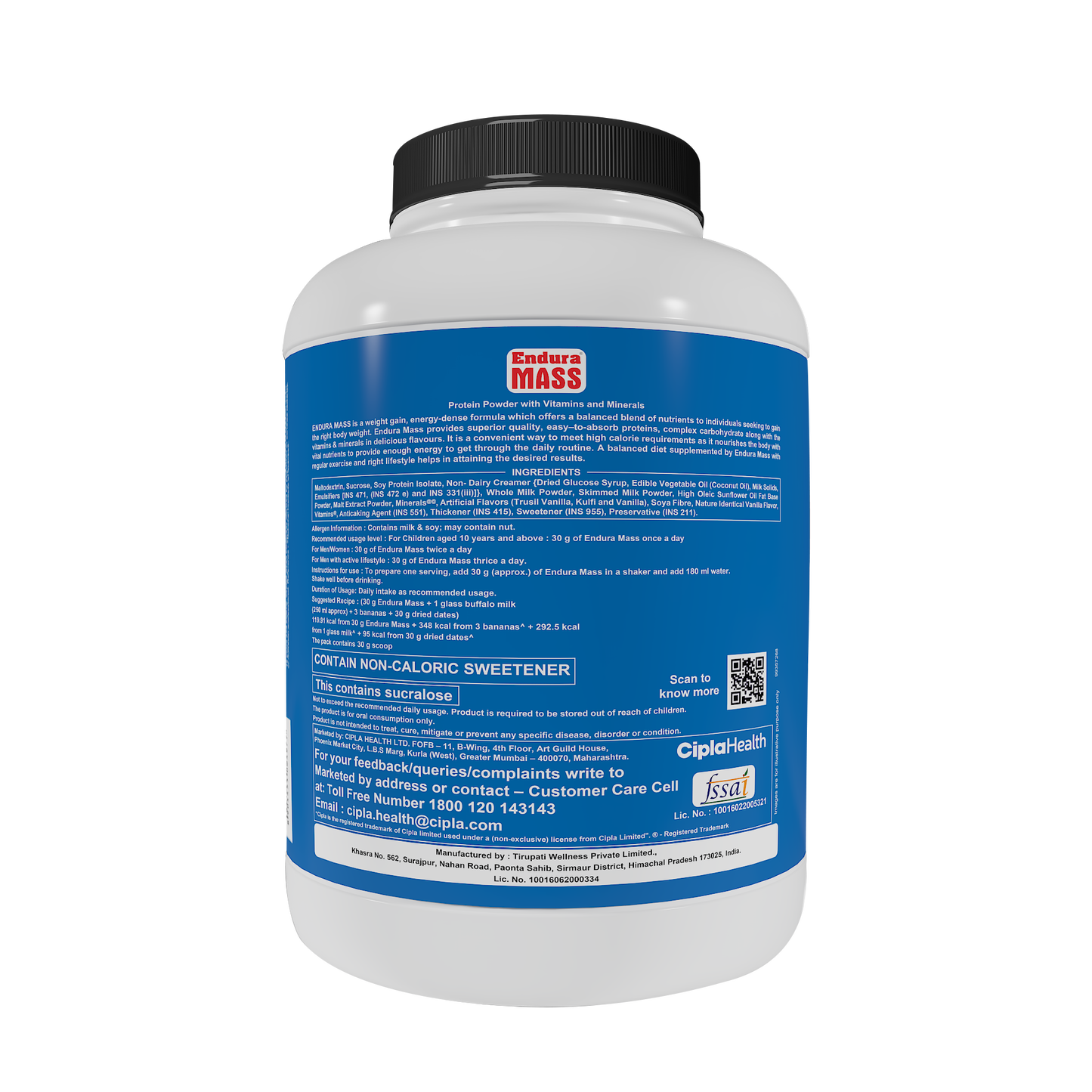Endura Mass Vanilla - 3kg
