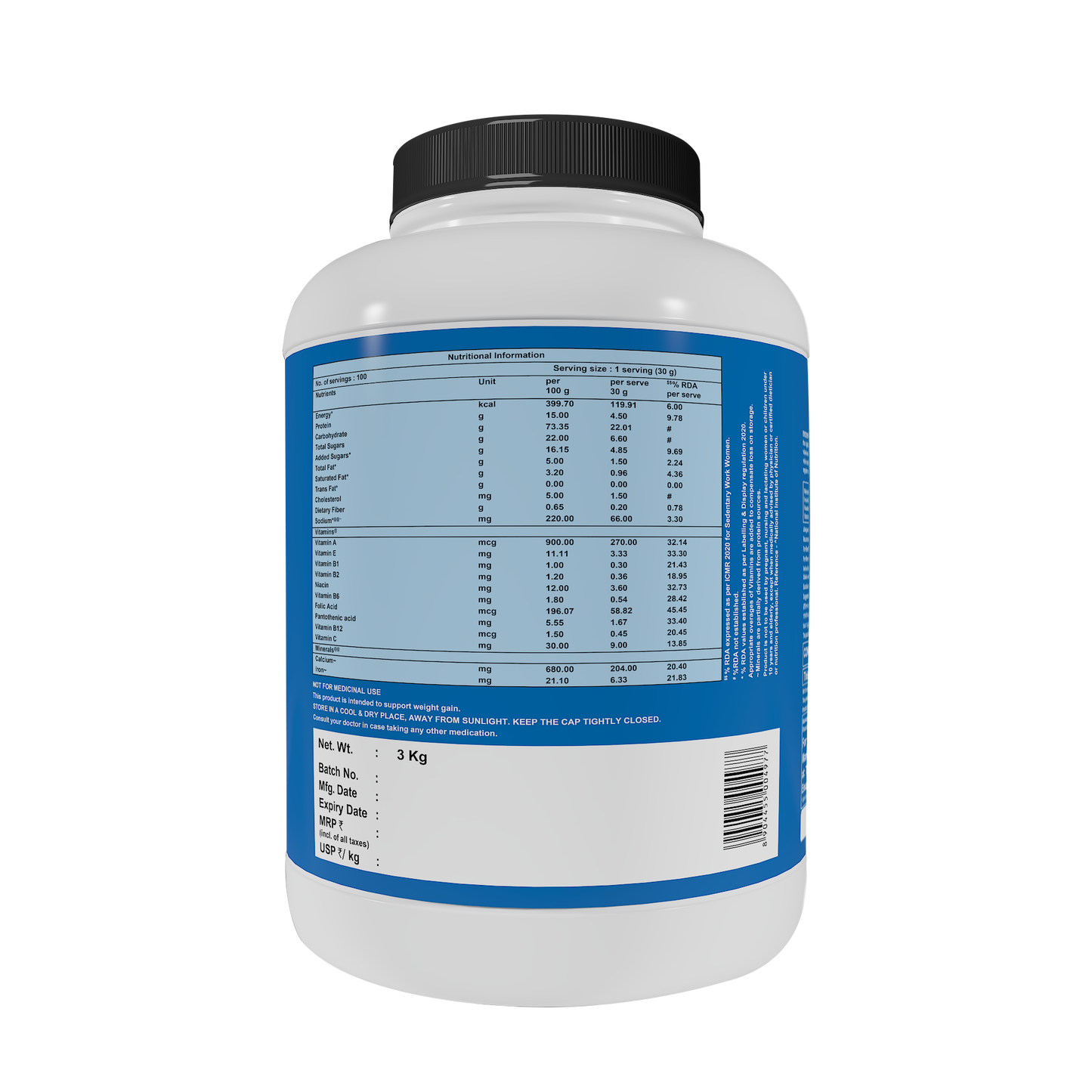 Endura Mass Vanilla - 3kg