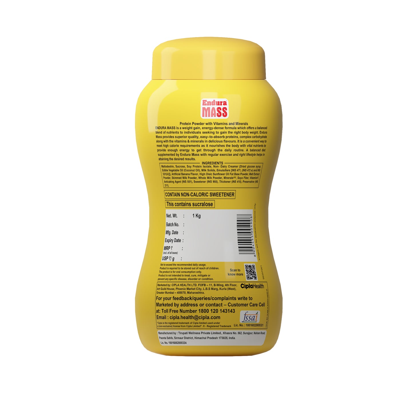 Endura Mass Banana - 1kg
