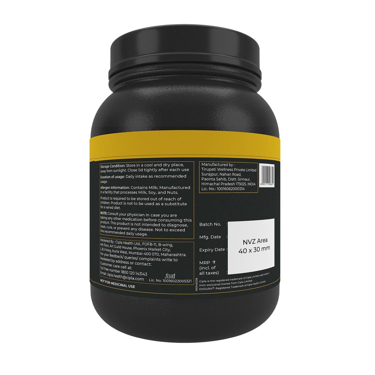 Endura Whey Protein 80% RAW Whey 1kg