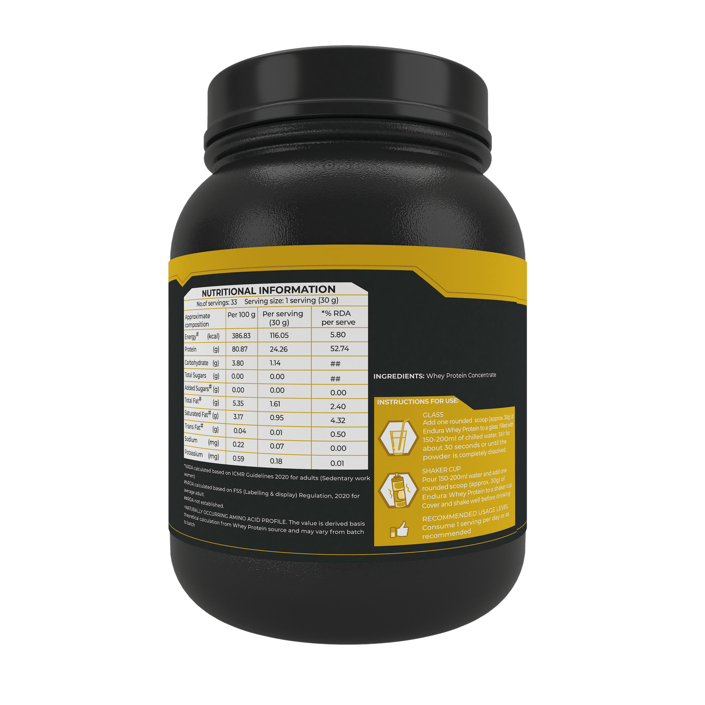 Endura Whey Protein 80% RAW Whey 1kg