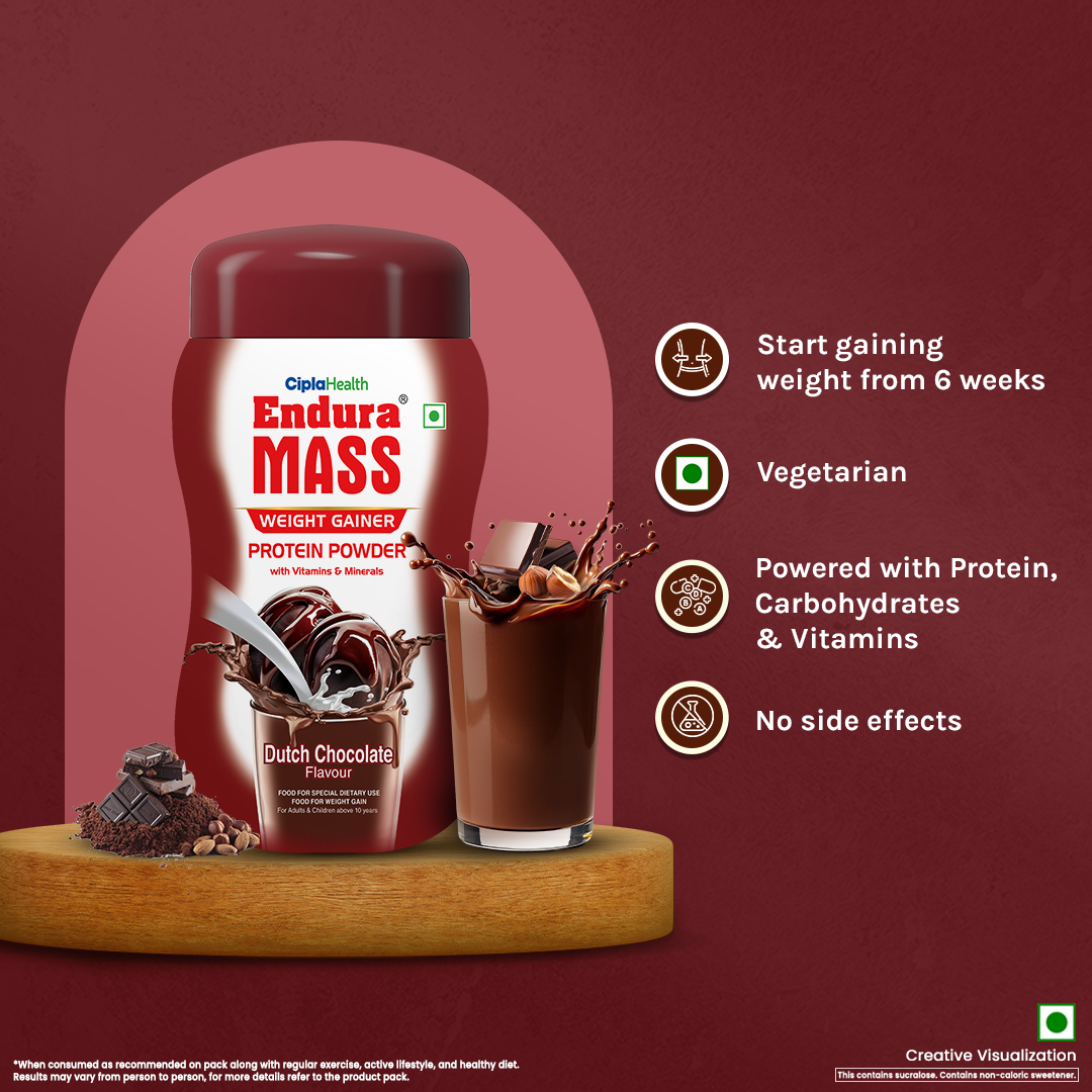 Endura Mass Weight Gainer Dutch Chocolate Flavour 500 g