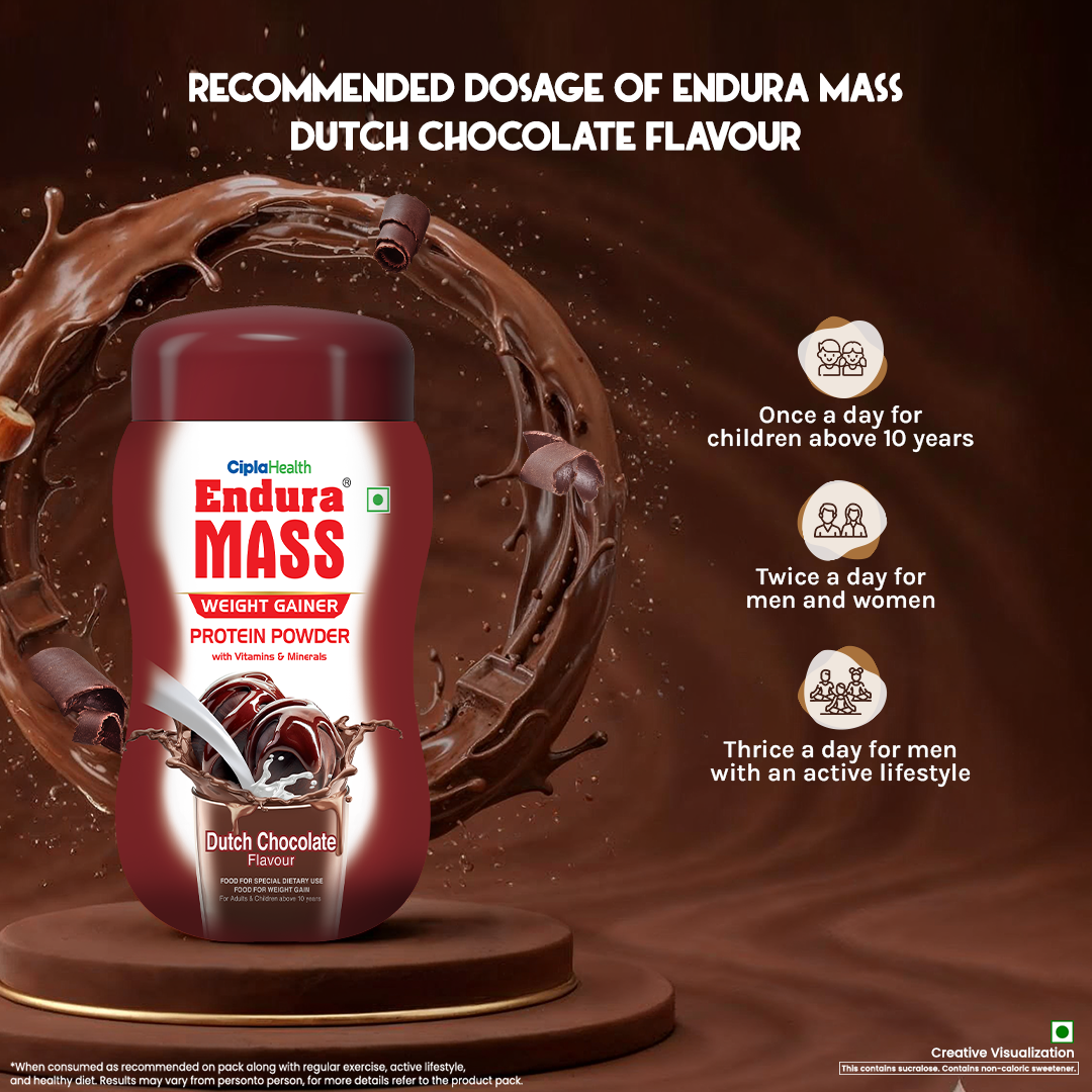 Endura Mass Weight Gainer Dutch Chocolate Flavour 500 g